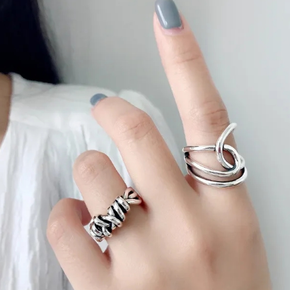 NWOT  Unisex .925 Sterling Silver Knot Ring (Index Finger ONLY)